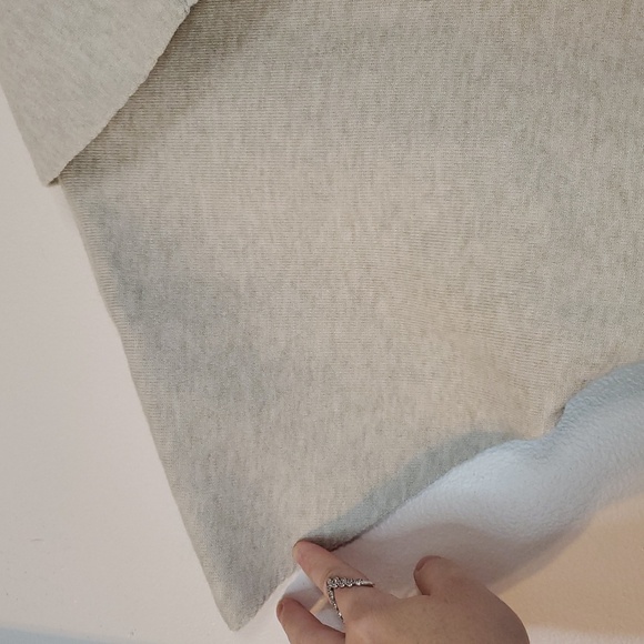 Joie Shortsleeve Open Front Wide Collared Cape Style Poncho Boxy Pockets Soft - Picture 7 of 12